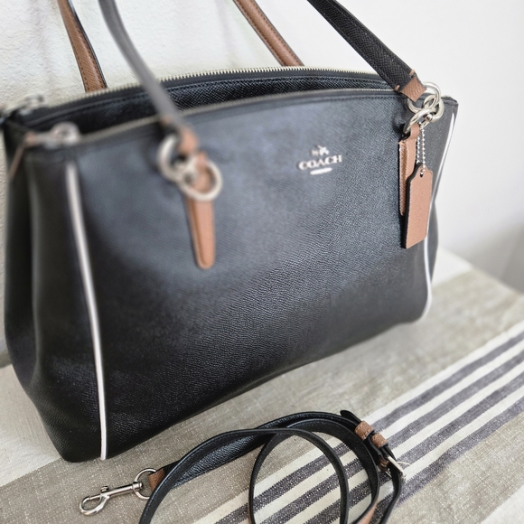 Coach Christie Carryall Bag Contrast Stitching, F57488 - Picture 5 of 17